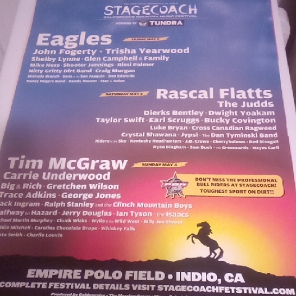 Stagecoach Poster Musical Festival Country